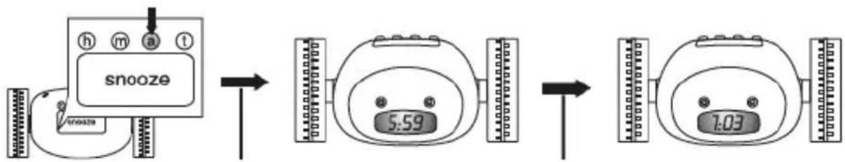 BASICXL BXLRC10 - Ajuste del reloj despertador: - 1