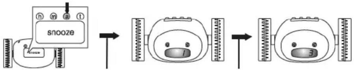 BASICXL BXLRC10 - Indstilling af snooze: - 1