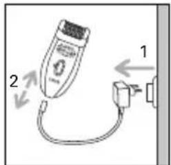 ROWENTA Access Fresh Air Vision EP8975 - - Cleaning the epilator head: - 1