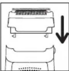 ROWENTA Access Fresh Air Vision EP8975 - B-With the shaver head (mod. EP7970/EP8975): - 2