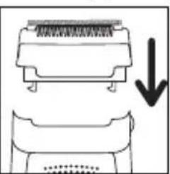 ROWENTA EP7970 - B-With the shaver head (mod. EP7970/EP8975): - 2