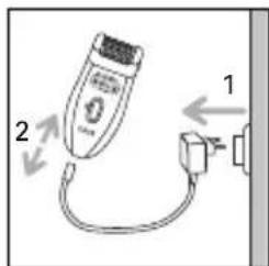 ROWENTA EP7970 - - Cleaning the epilator head: - 1
