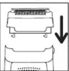 ROWENTA Access Fresh Air EP7910 - B-With the shaver head (mod. EP7970/EP8975): - 2