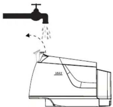 BEKO SGA 7126P - Filling the water reservoir - 6