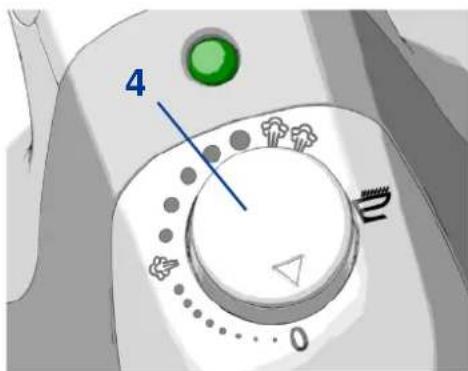 TERMOZETA Milordino S - BESCHREIBUNG DES DAMPF-EINSTELLKNOPF (4) - 1