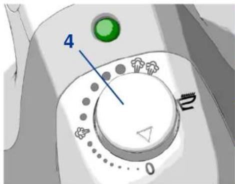 TERMOZETA Milordino S - DESCRIPTION OF THE STEAM CONTROL DIAL (4) - 1