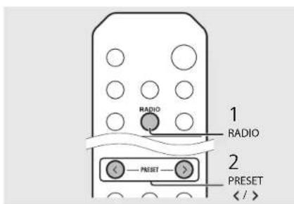 YAMAHA CRXN560D - Selecting preset FM stations - 2