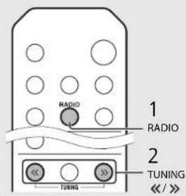 YAMAHA CRXN560D - Einstellen der FM-Sender - 2