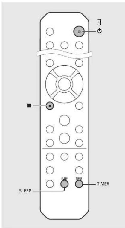 YAMAHA CRXN560D - Druk diverse malen op SLEEP om de tijd te selecteren. - 1