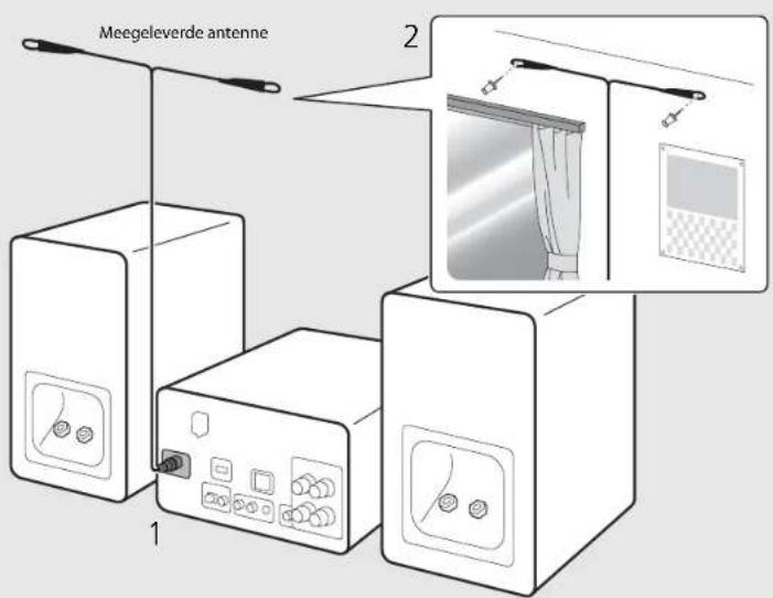 YAMAHA CRXN560D - Een antenne aansluiten - 1