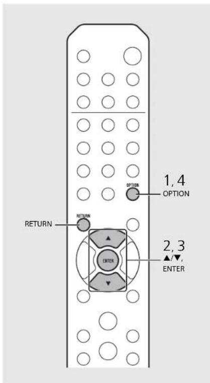 YAMAHA CRXN560D - Optie-instellingen - 2