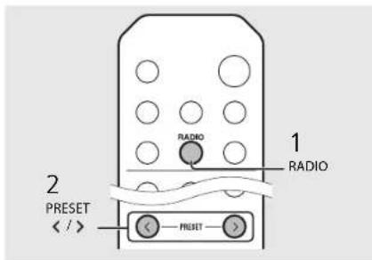 YAMAHA CRXN560D - Sélection des stations DAB préréglées - 2