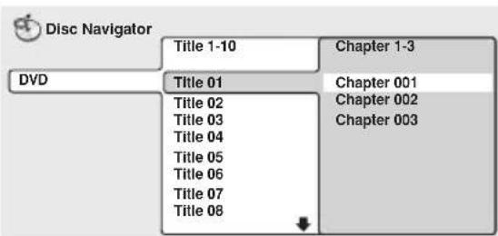 PIONEER XVDV424 - Sélectionnez ce que vous désirez écouter ou regarder. - 1