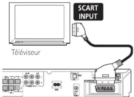 PIONEER XVDV424 - Utilisation de la sortie SCART AV - 1