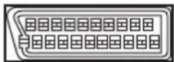 PIONEER XVDV424 - Attribution des broches SCART - 1