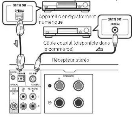 PIONEER XCP01SK - Raccordement d'un appeareil audio numérique - 1