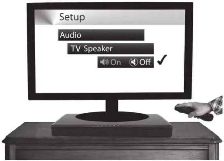 BOSTON ACOUSTICS TVee One - Desactive los altavoces de su television - 1