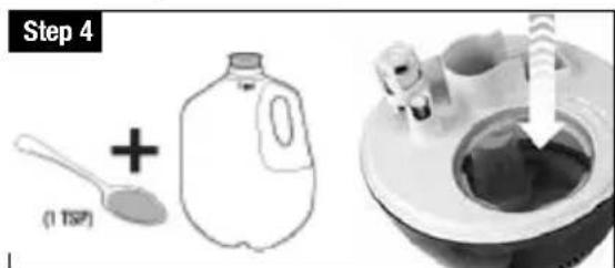Vicks Mini Filter Free VUL520 - Instructions for Disinfecting - 1