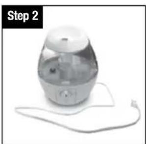 Vicks Mini Filter Free VUL520 - Setting Up Your Humidifier - 2