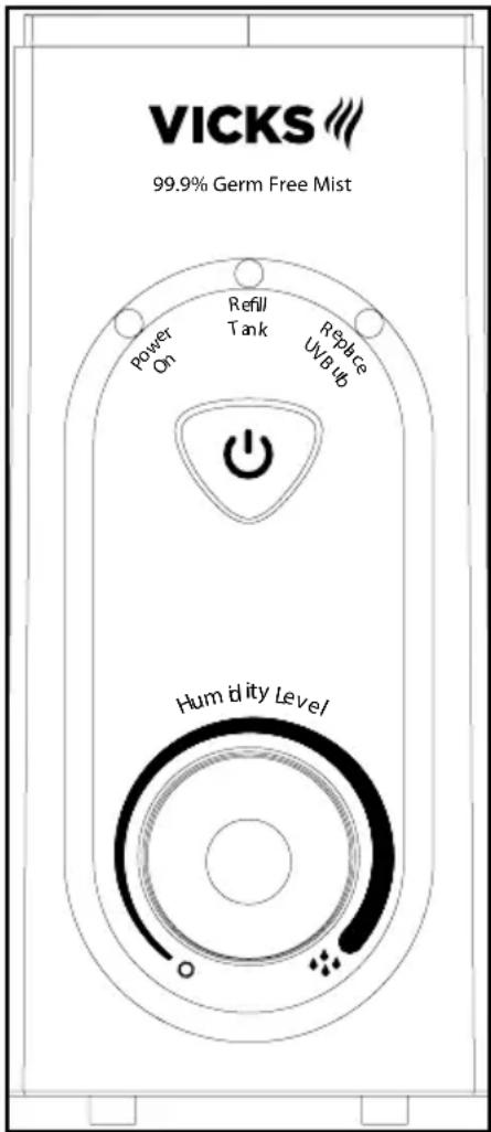 Vicks V790 - CONTROL PANEL POWER SWITCH - 1