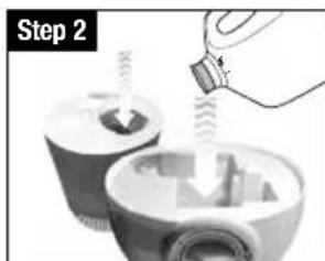 Vicks Filter Free Cool Mist V4600 - Disinfecting Directions - Disinfect Following Scale Removal - 2