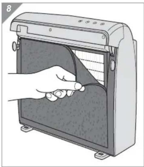 DIRT DEVIL Pureza AC350 - Replacing the carbon filter - 2