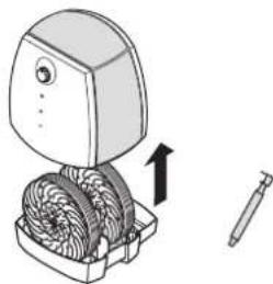 BONECO 2055D - Cleaning the humidifying disks (every 4 weeks) - 4