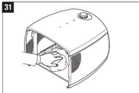 BONECO 2055D - Cleaning the fan - 8