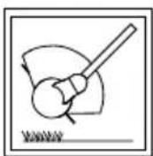 Wolf Garten GTE 845 - Pri zvislom rezani: - 2