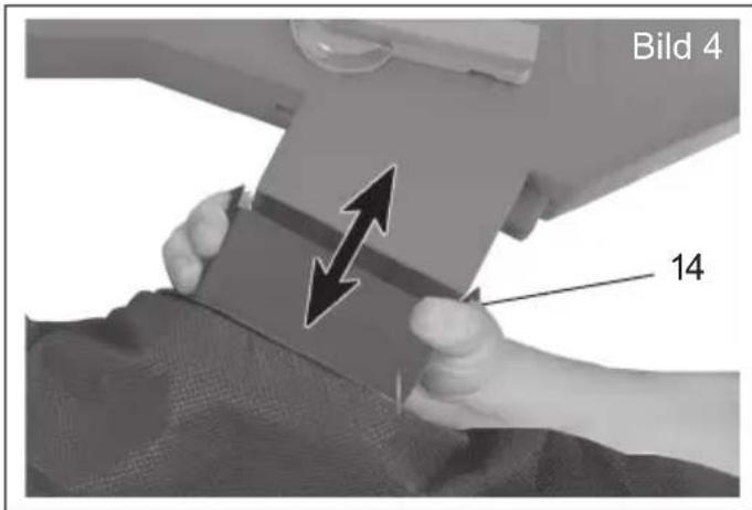 Grizzly ELS 25008 - Fangsack entleeren (Bild 4): - 2