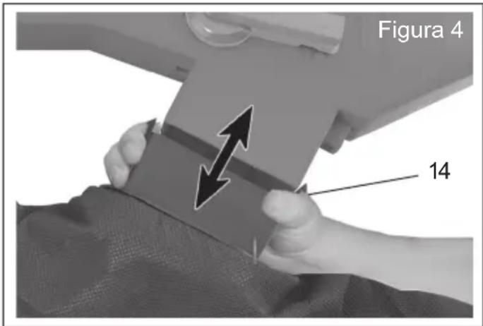 Grizzly ELS 25008 - Svuotamento sacco di raccolta (fi gura 4): - 2