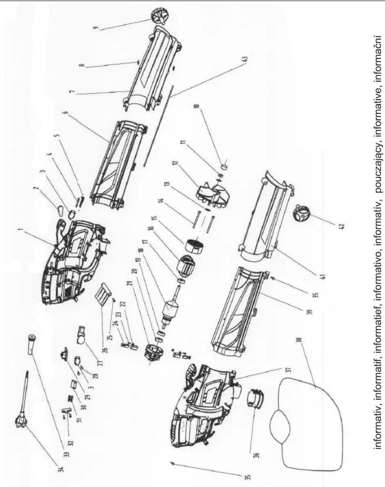 Grizzly ELS 2614 E - Explosionszeichnung • Vue éclatée Explosietekening • Disegno esploso Designação de explosão • Plano de explosión Robbantott abra • Rysunek samorozwijajacy Exploded Drawing • Rozvinutý vykres - 1