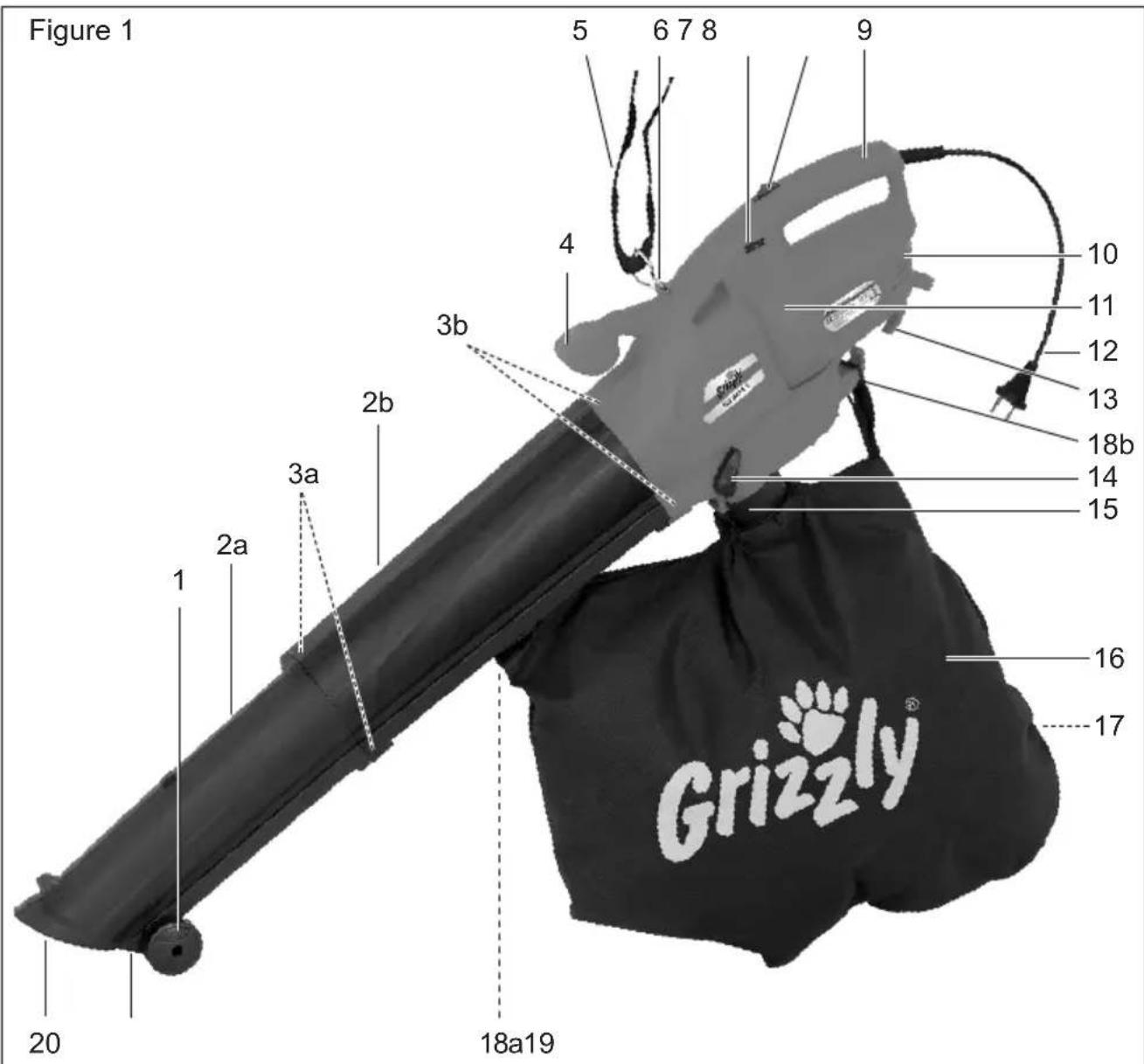 Grizzly ELS 2614 E - Description des fonctions - 1