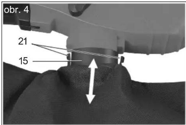 Grizzly ELS 2614 E - Provozní režim sání: - 4