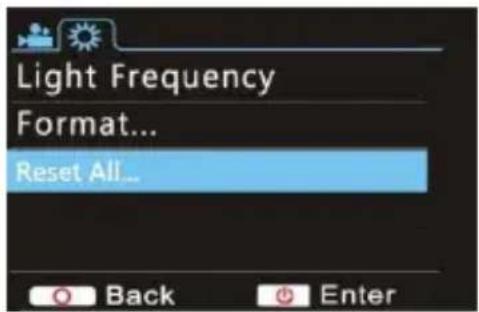 Sunstech ACTIONCAM10 - Menu réglage du mode système - 2