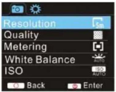 Sunstech ACTIONCAM10 - Menu display - 2