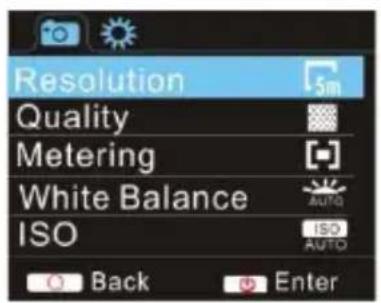 Sunstech ACTIONCAM10 - Menu de la pantalla - 2