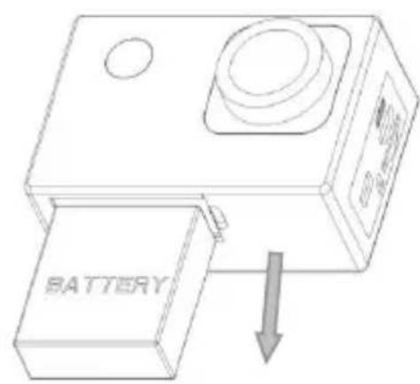 Sunstech ACTIONCAM10 - Extraer la bateria de la casa - 2