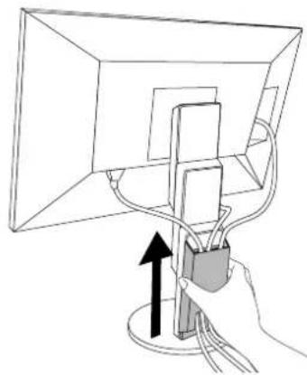 EIZO FlexScan EV2451 - Dotachement du couvercle de câbles - 1