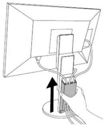 EIZO FlexScan EV2456 - Dotation du couvercle de cables - 1