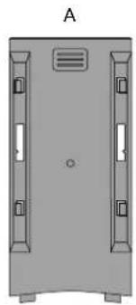 EIZO FlexScan EV2456 - Faction du couvercle de cables - 1