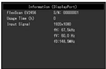 EIZO FlexScan EV2456 - Informations - 1