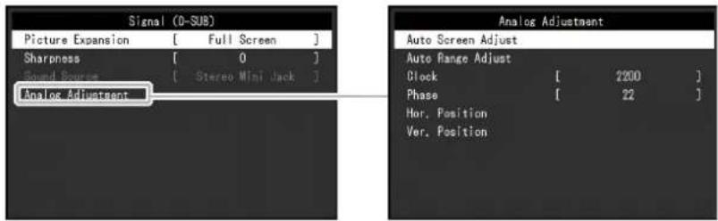 EIZO FlexScan EV2456 - Roglages du signal - 1