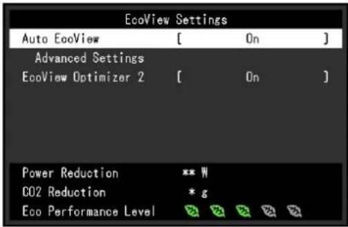EIZO FlexScan EV2456 - Reduction de la consommation d'énergie - 1