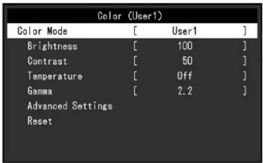EIZO FlexScan EV2456 - Réglage/configuration - 1