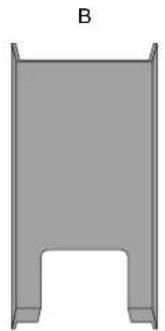 EIZO FlexScan EV2456 - Faction du couvercle de cables - 2