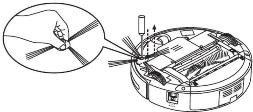 Vileda VR 301 - Sustitución del cepillo lateral - 1