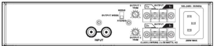 BOSE FreeSpace ZA 250LZ - Input connections - 2