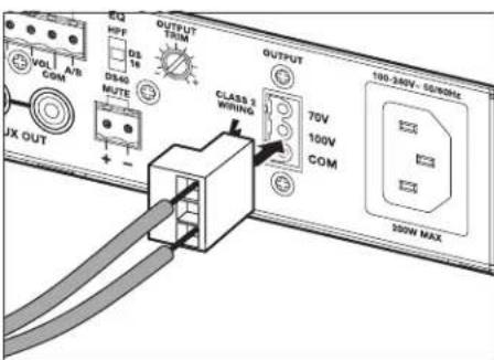 BOSE FreeSpace ZA 250LZ - Making loudspeaker connections (IZA 190-HZ) - 1