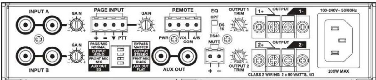 BOSE FreeSpace ZA 250LZ - Rear-panel - 2